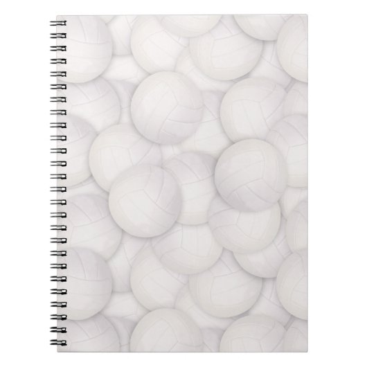 Volleyball Muster Spiral Notebook Notizblock (Vorderseite)