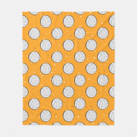 Volleyball-Musterdesign Fleecedecke (Vorderseite)