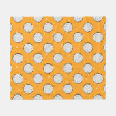 Volleyball-Musterdesign Fleecedecke (Vorderseite (Horizontal))