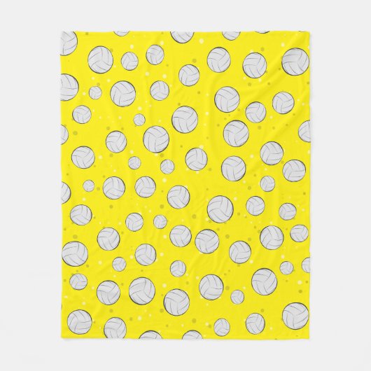 Volleyball-Musterdesign Fleecedecke (Vorderseite)