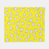 Volleyball-Musterdesign Fleecedecke (Vorderseite (Horizontal))