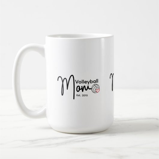 Volleyball-Mutter Est. Kaffeetasse (Links)