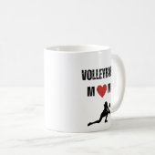 Volleyball-Mutter Kaffeetasse (VorderseiteRechts)