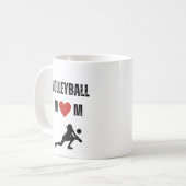 Volleyball-Mutter Kaffeetasse (Vorderseite Links)