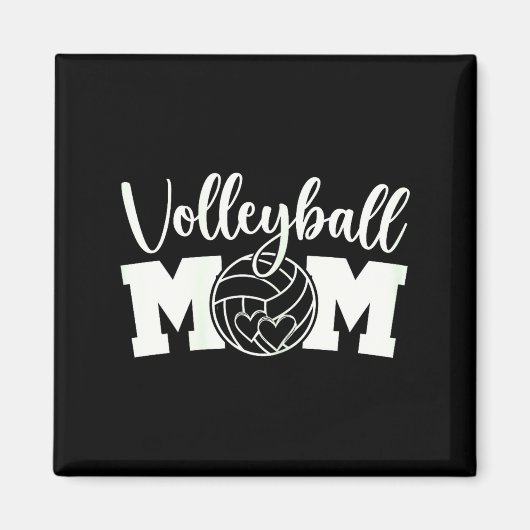 Volleyball-Mutter süßes Mütterleben Volleyballtrai Magnet (Vorne)