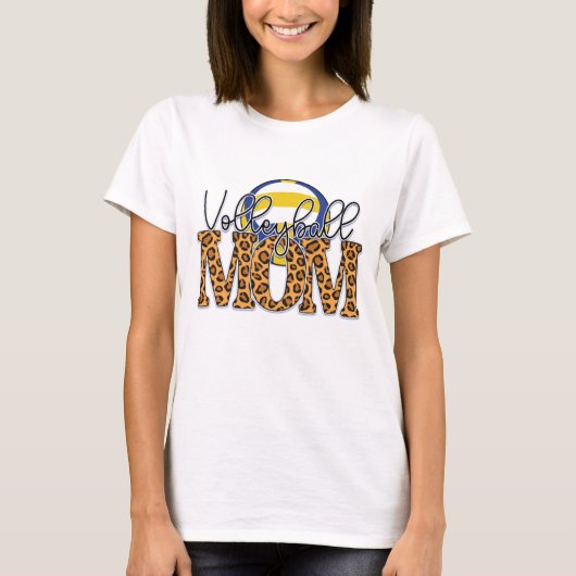 Volleyball-Mutter T-Shirt (Vorderseite)