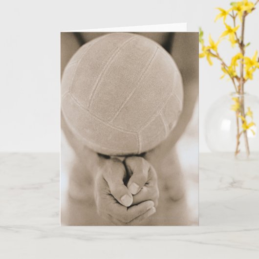 Volleyball-Nahaufnahme Karte (Gelbe Blume)