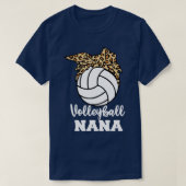 Volleyball Nana Funny Leopard Nana Long Sleeve T-Shirt (Design vorne)