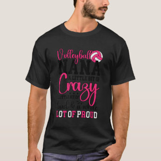 Volleyball Nana Proud Nana eines Volleyballspieler T-Shirt
