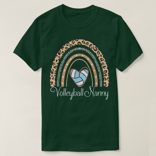 Volleyball Nanny Boho Rainbow Funny Volleyball Nan T-Shirt (Design vorne)