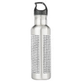 Volleyball Net Benutzerdefiniert Spielername Numme Edelstahlflasche (Rückseite)