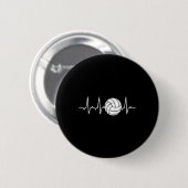 Volleyball Niedlicher Spaß Button (Vorne & Hinten)