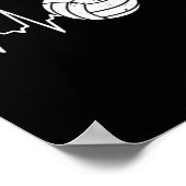 Volleyball Niedlicher Spaß Poster (Ecke)