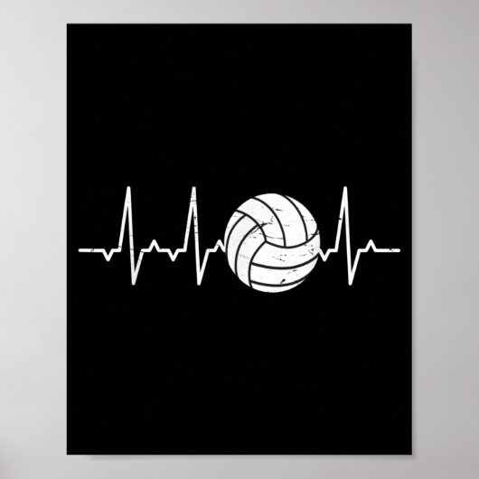 Volleyball Niedlicher Spaß Poster (Vorne)