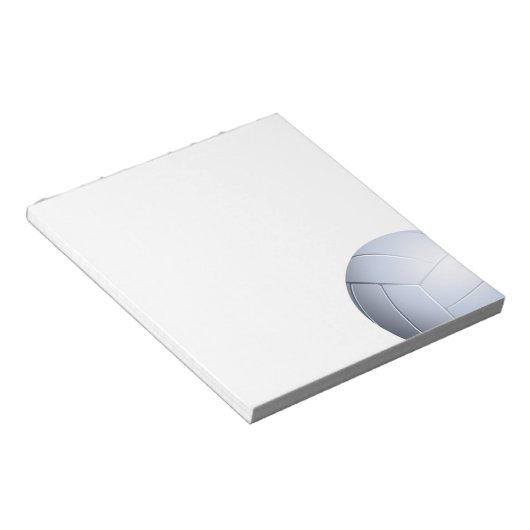 Volleyball Notizblock (angewinkelt)