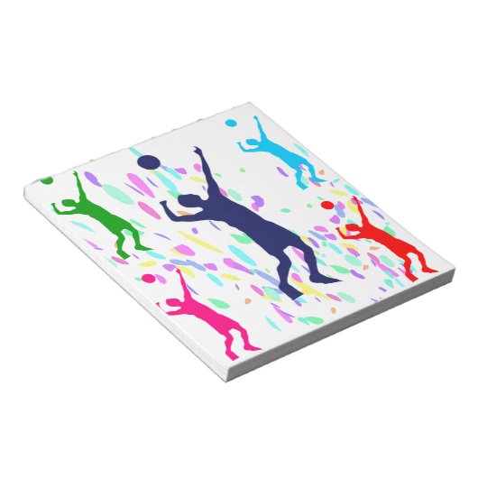 VOLLEYBALL NOTIZBLOCK (angewinkelt)