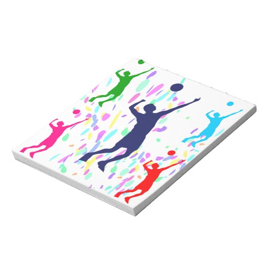 VOLLEYBALL NOTIZBLOCK (Rotiert)