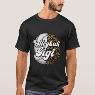 Volleyball Oma Gigi Leopard Großmutter Gigi Von Ei T-Shirt