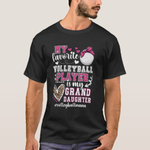 Volleyball-Oma Großmutter stolze Volleyballspieler T-Shirt