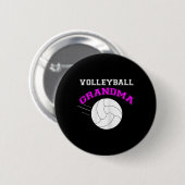 Volleyball-Oma-Unterstützung Button (Vorne & Hinten)