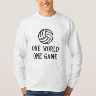 Volleyball One World One Game Volleyball Geschenk T-Shirt