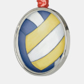 Volleyball Ornament Aus Metall (Links)