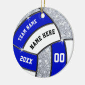 Volleyball-Ornamente, Volleyball-Team Geschenkidee Keramik Ornament (Links)