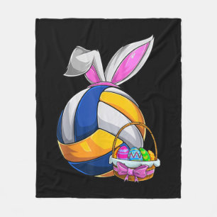 Volleyball Ostern Sonnige Ohren Ostereier Jagd B Fleecedecke