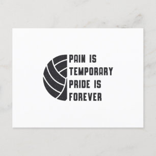Volleyball Pain ist temporäres Strandspielergesche Postkarte