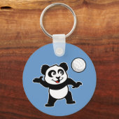 Volleyball Panda Schlüsselanhänger (Vorderseite)