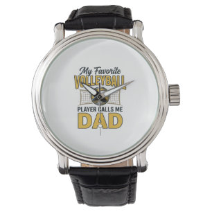 Volleyball Papa Mein Lieblingsspieler nennt mich P Armbanduhr