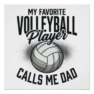Volleyball Papa Mein Lieblingsspieler nennt mich P Poster