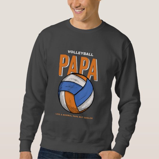 Volleyball Papa Vatertag Sweatshirt (Vorderseite)