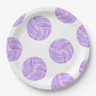 Volleyball Party Paper Plate Pappteller