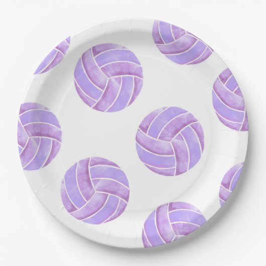 Volleyball-Party-Papierplatte Pappteller (Vorderseite)
