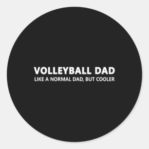 Volleyball Pater Volleyball Vater Runder Aufkleber