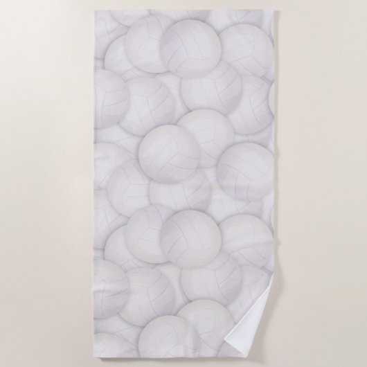 Volleyball Pattern Beach Handtuch (Vorderseite)