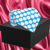 Volleyball Pattern Blau Krawatte