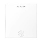 Volleyball Personalisiert Notizblock (Vorderseite)