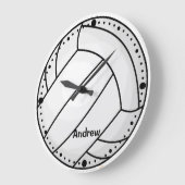 Volleyball Personalisiert Sports Liebhaber von ind Große Wanduhr (Winkel)
