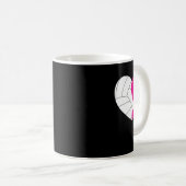 Volleyball Pink Ribbon Coole Brustkrebs-Auszeichnu Kaffeetasse (VorderseiteRechts)