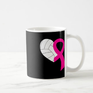 Volleyball Pink Ribbon Coole Brustkrebs-Auszeichnu Kaffeetasse