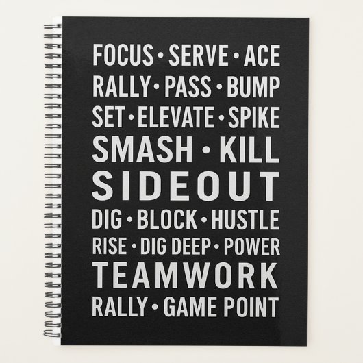 Volleyball Planner, Motivational Game Sequences Planer (Vorderseite)