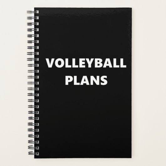 Volleyball Planner Sport Thema Volleyball Pläne Planer (Vorderseite)