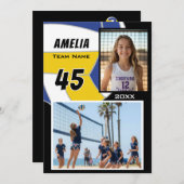 Volleyball Player 2 Photo Memory Mate (Vorne/Hinten)