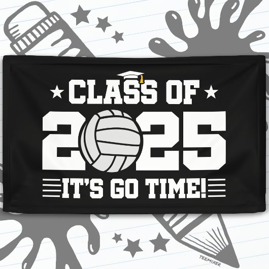 Volleyball Player Abschluss Class of 2025 Senior Banner