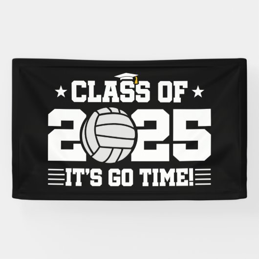 Volleyball Player Abschluss Class of 2025 Senior Banner (Horizontal)