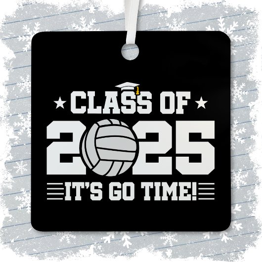 Volleyball Player Abschluss Class of 2025 Senior Ornament Aus Metall