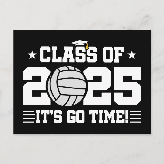 Volleyball Player Abschluss Class of 2025 Senior Postkarte (Vorderseite)