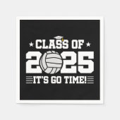 Volleyball Player Abschluss Class of 2025 Senior Serviette (Vorderseite)